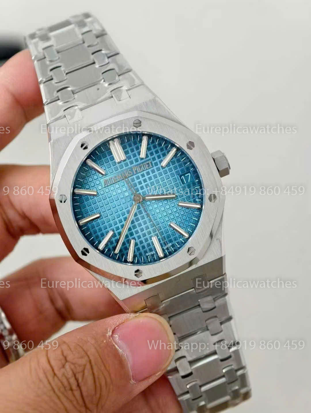 Audemars Piguet Royal Oak 15510ST Grande Tapisserie Eisblaues Zifferblatt 1:1 Beste Version ZF Factory