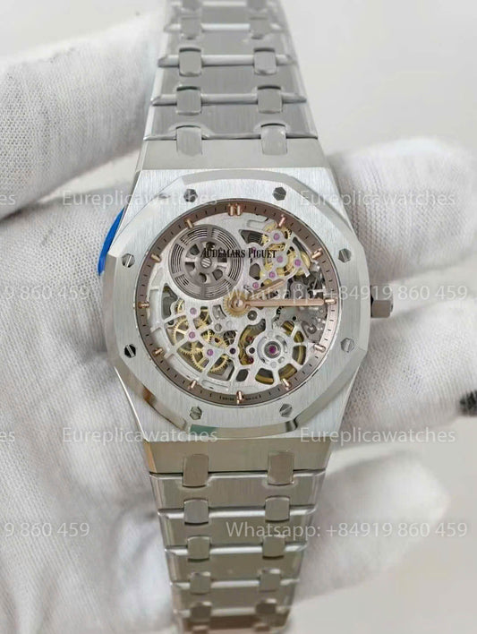Audemars Piguet Royal Oak 16204ST.OO.1240ST.01 Skeleton Dial 1:1 Best Version ZF Factory
