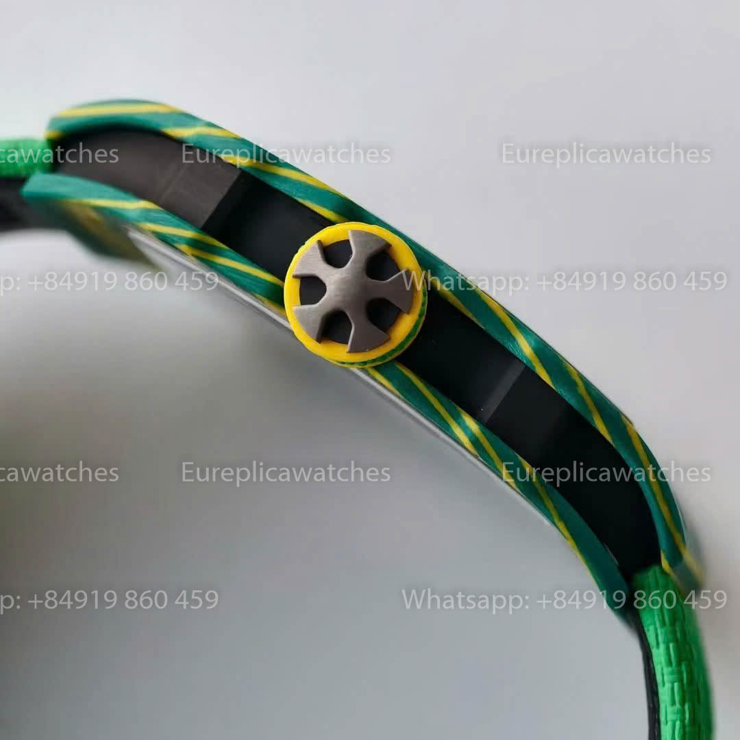 Réplique Richard Mille RM67-02 Wayde van Niekerk 1:1 Meilleure version VAF Factory Green NTPT Carbon