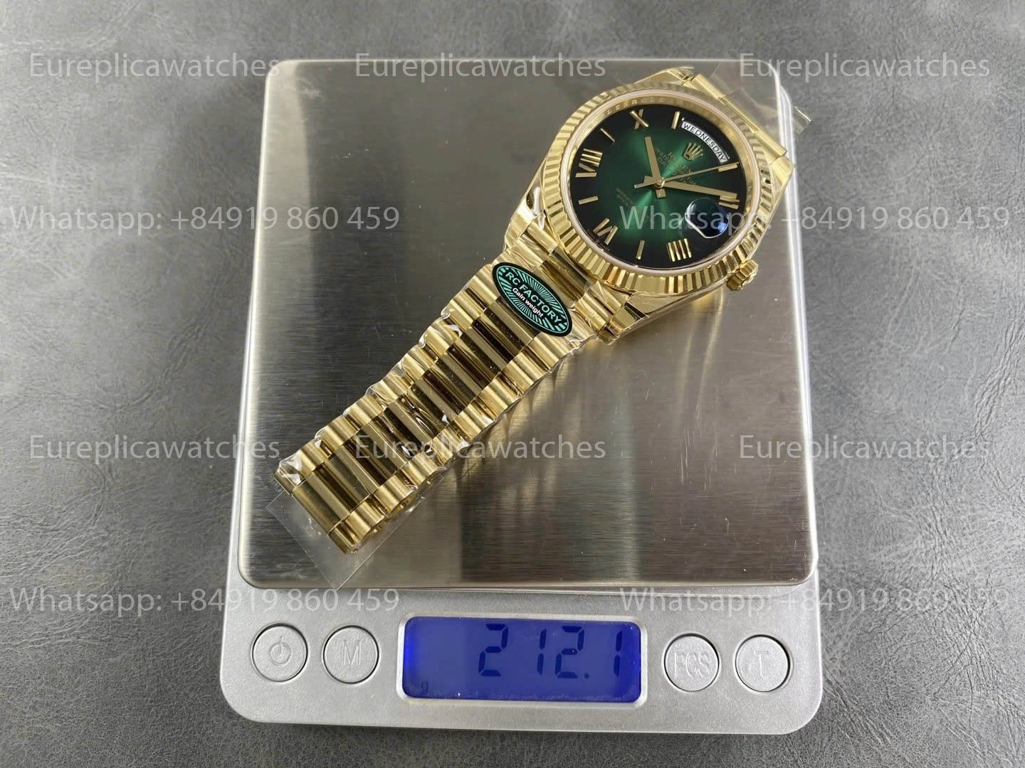 RC Factory Rolex Yellow Gold Day Date 40 228238-0069 Yellow Dial  1:1 Best Version 211 gram