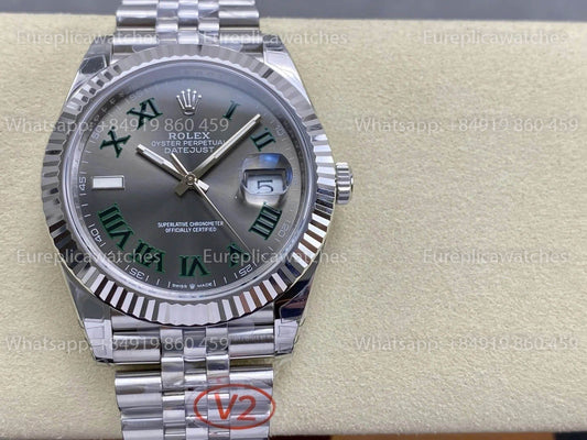 VSF Rolex Datejust 41 M126334 -126334 Wimbledon Dial 1:1 Best Version VS Factory V2 3235
