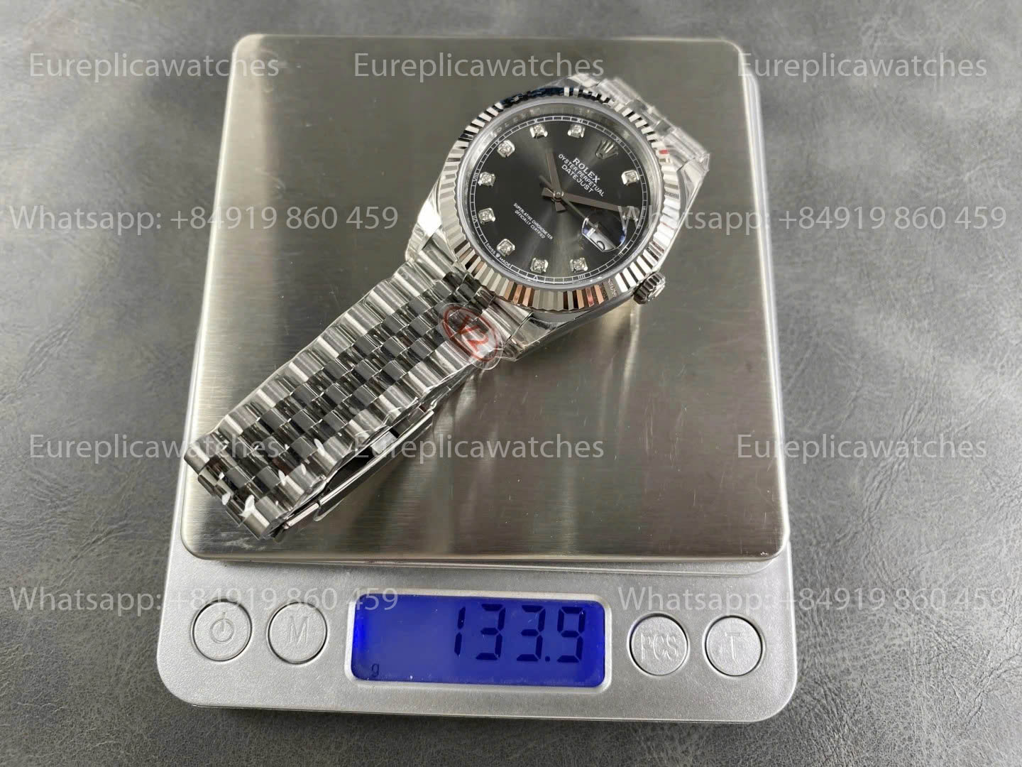 VSF Rolex Datejust 41 M126334 -126334 Cadran gris diamants, réplique 1:1, meilleure version, VS Factory V2 3235
