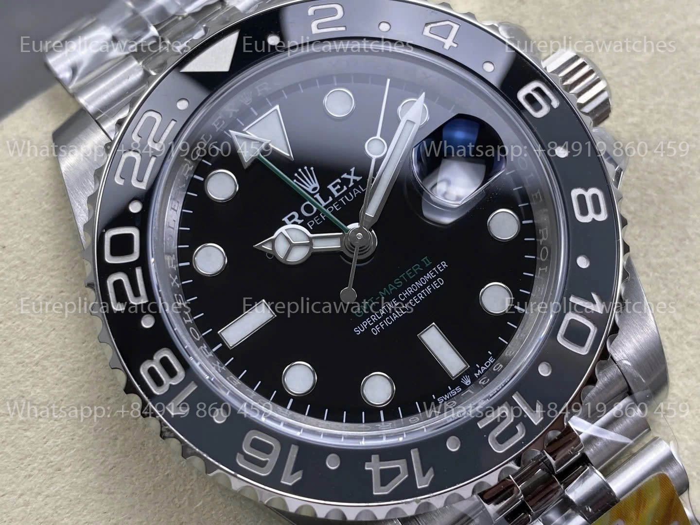Rolex GMT Master II m126710grnr-0003 Bruce Wayne Batman 1:1 Meilleure Version ARF Factory