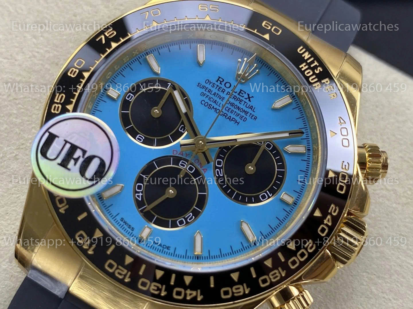 UFO Factory Rolex Daytona M126518LN-126518LN Turquoise Blue Free Sprung 1:1 Best Version