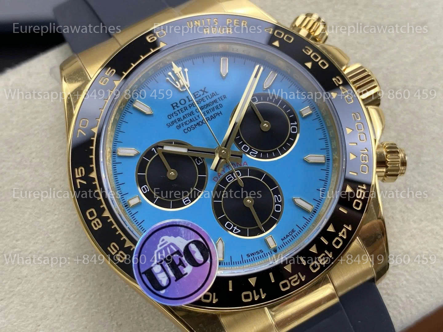 UFO Factory Rolex Daytona M126518LN-126518LN Turquoise Blue Free Sprung 1:1 Best Version