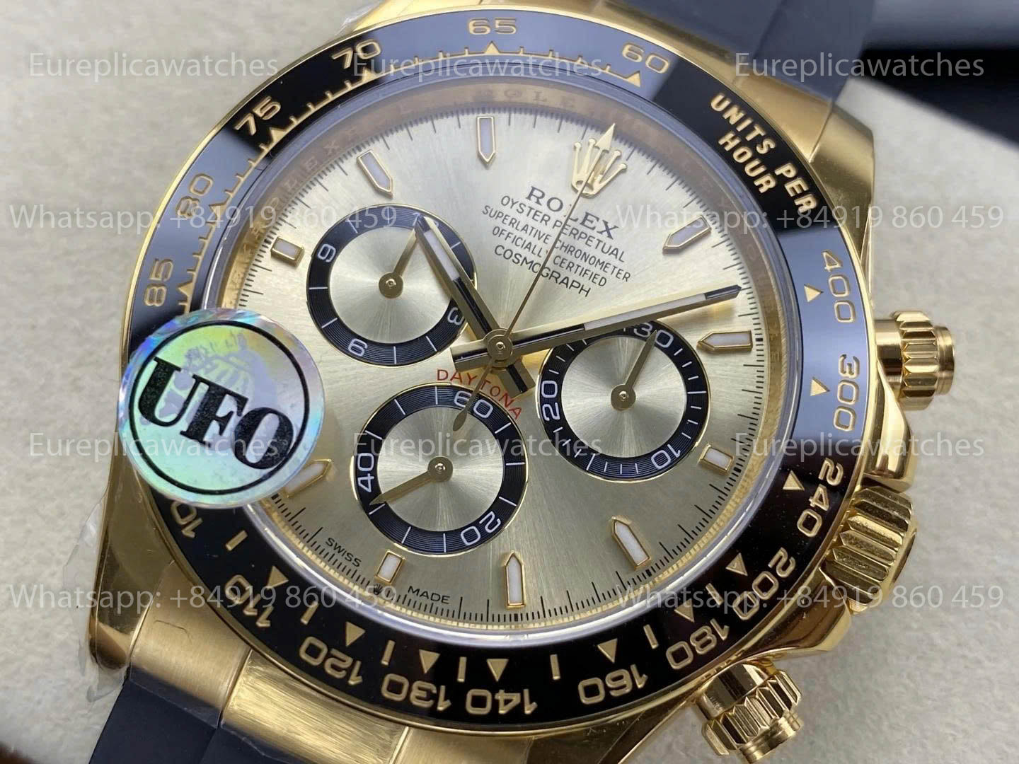 UFO Factory Rolex Daytona M126518LN-126518LN Yellow Gold Free Sprung 1:1 Best Version