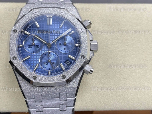 DDF Audemars Piguet 26240 Panda Frost White Gold 1:1 Best Vesion DDF Factory Blue Dial