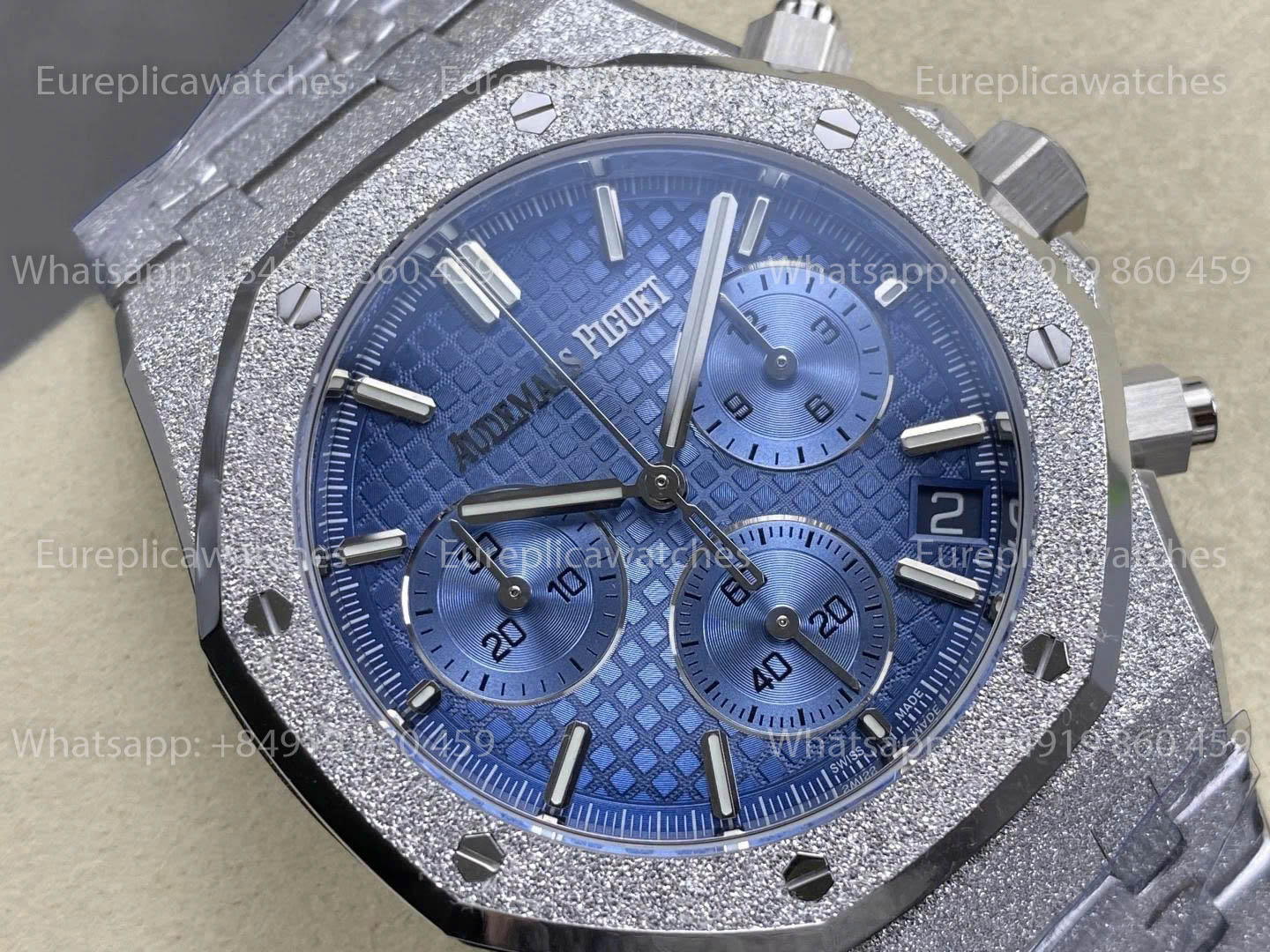 DDF Audemars Piguet 26240 Panda Frost White Gold 1:1 Best Vesion DDF Factory Blue Dial