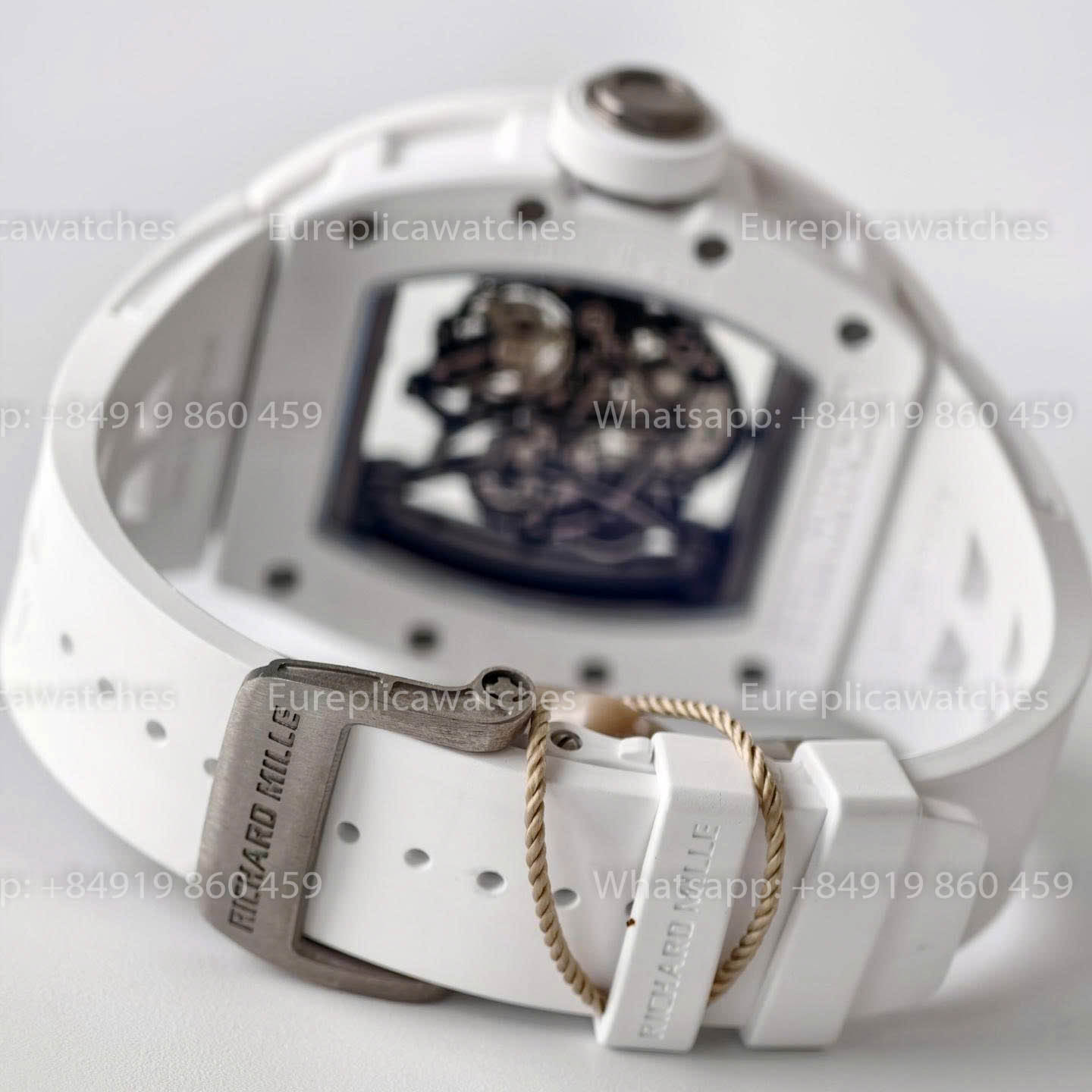 UMI RICHARD MILLE RM055 White Ceramic Case 1:1 High-Grade Custom Edition