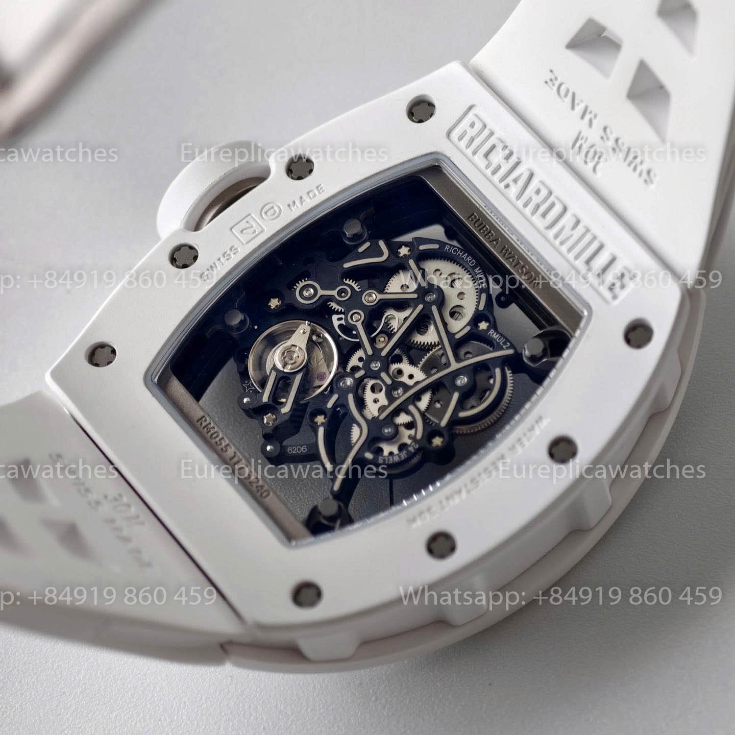 UMI RICHARD MILLE RM055 White Ceramic Case 1:1 High-Grade Custom Edition