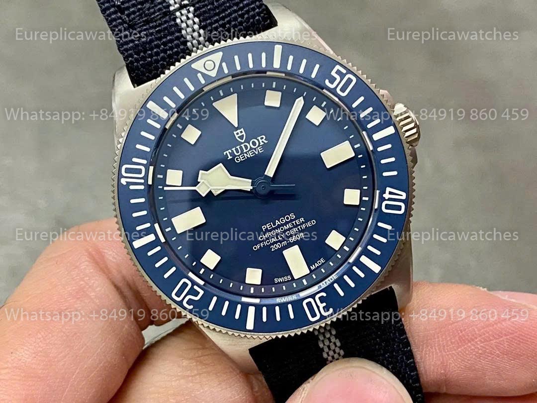M+ Factory - Tudor Pelagos FXD 25707B Blue Dial Fabric Strap