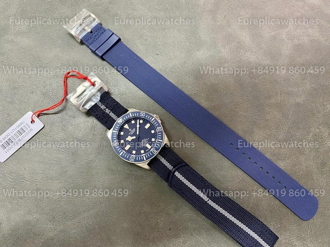 M+ Factory - Tudor Pelagos FXD 25707B Blue Dial Fabric Strap