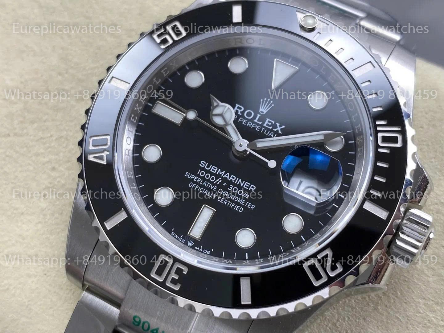 WKD Factory Rolex Submariner 41mm M126610-126610 LV Black Dial 3235 Free Sprung