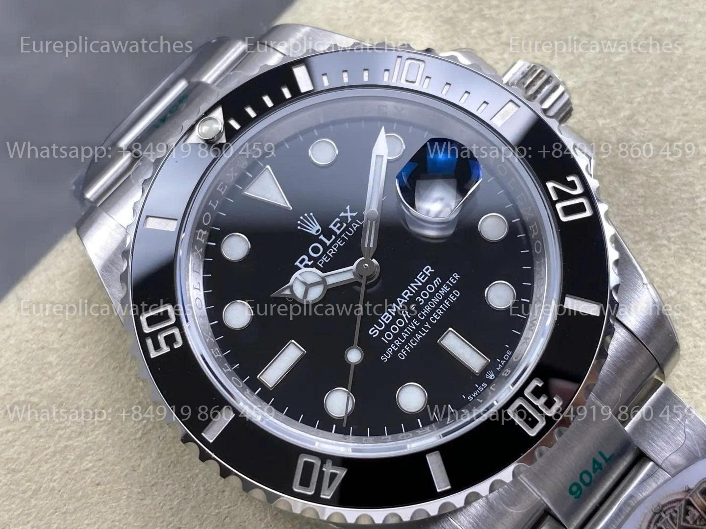 WKD Factory Rolex Submariner 41mm M126610-126610 LV Black Dial 3235 Free Sprung