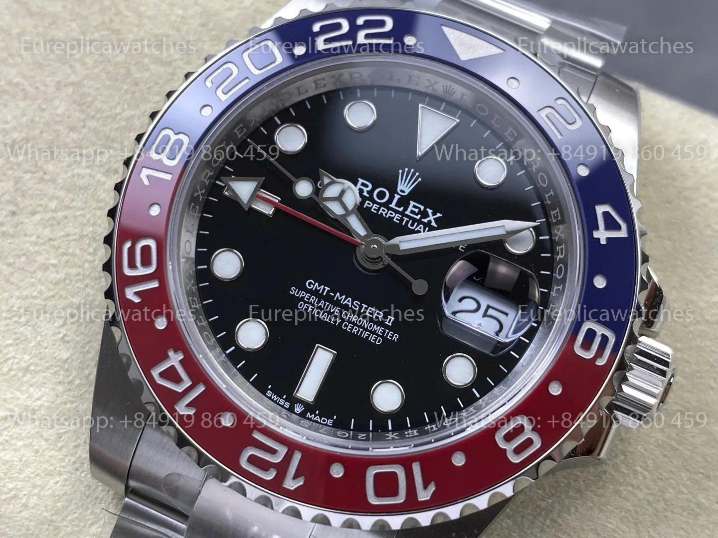 RICH Factory - Rolex GMT Master II M126710BLRO 904L Acier RF Factory Bracelet Oyster