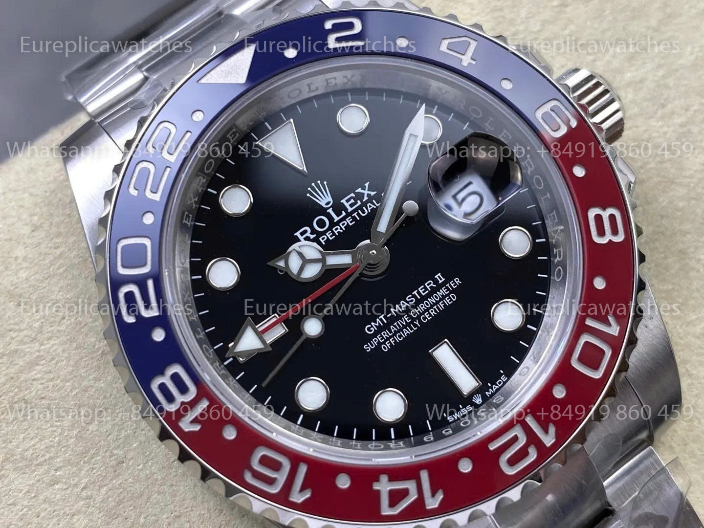 RICH Factory - Rolex GMT Master II M126710BLRO 904L Acier RF Factory Bracelet Oyster