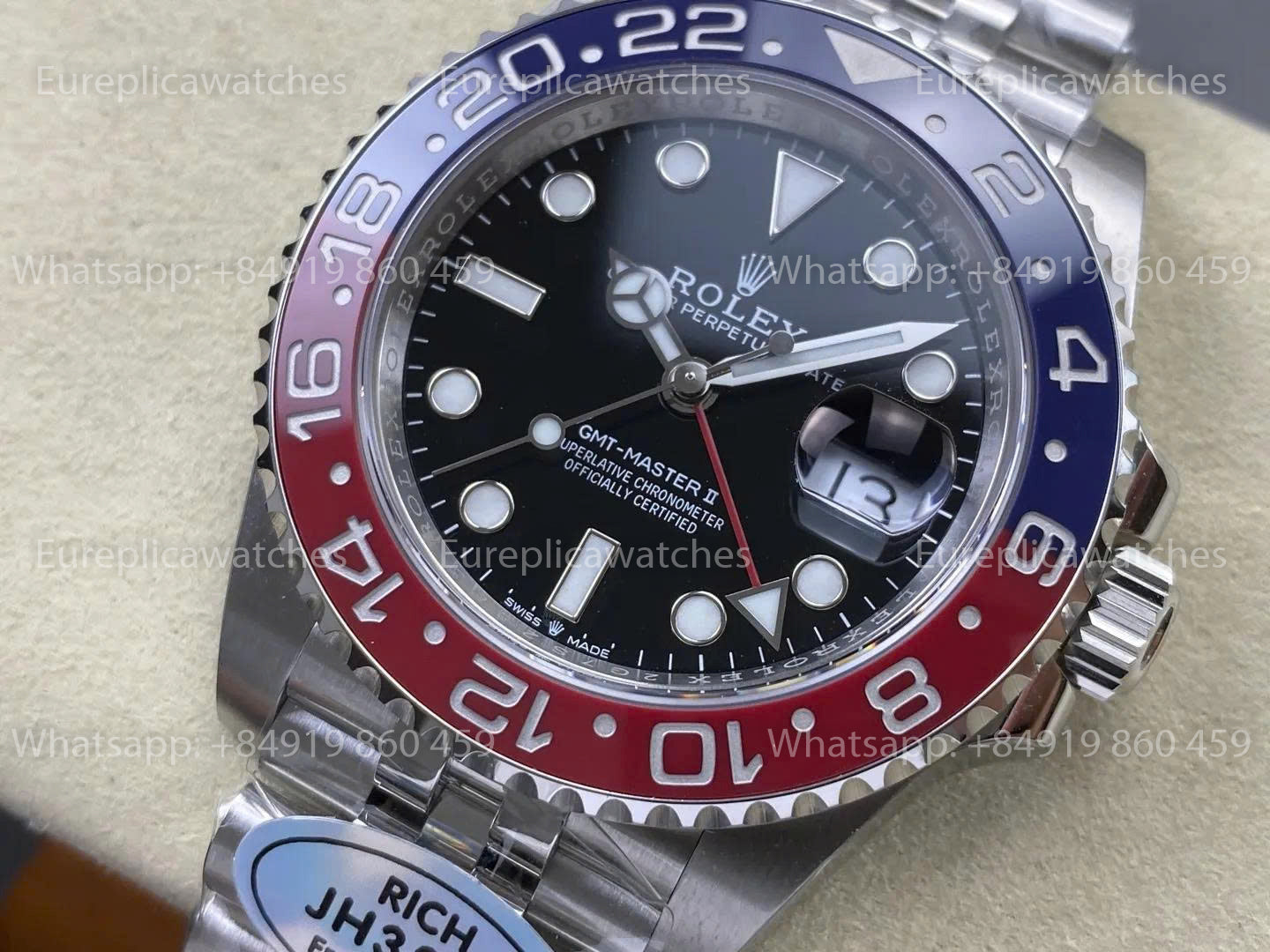 RICH Factory - Rolex GMT Master II M126710BLRO Acier 904L RF Factory Bracelet Jubilee
