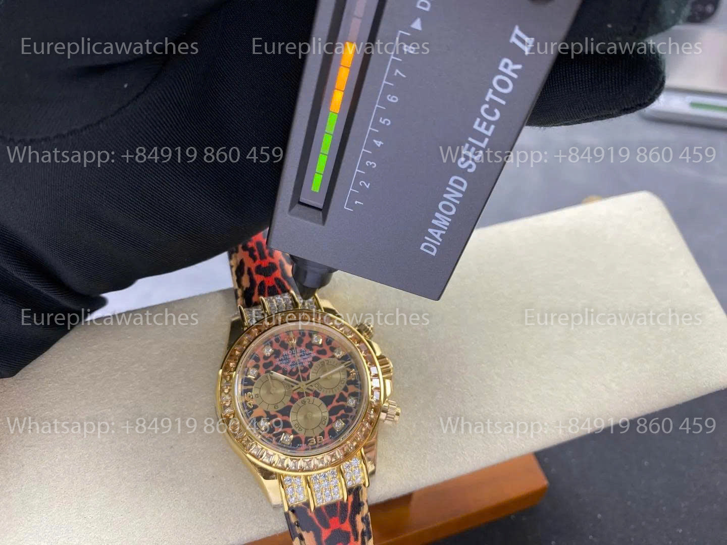 Manufacture PPM - Rolex Daytona 116598SACO Cadran Léopard Mouvement 4130