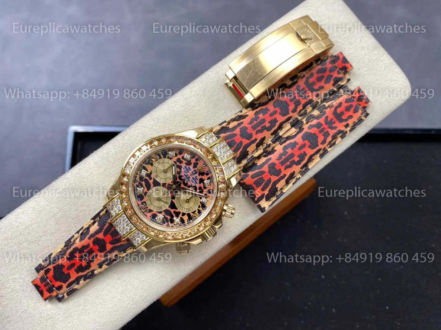 Manufacture PPM - Rolex Daytona 116598SACO Cadran Léopard Mouvement 4130