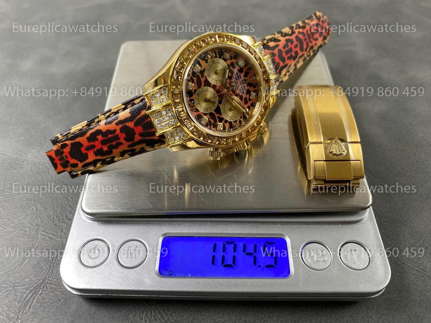 Manufacture PPM - Rolex Daytona 116598SACO Cadran Léopard Mouvement 4130