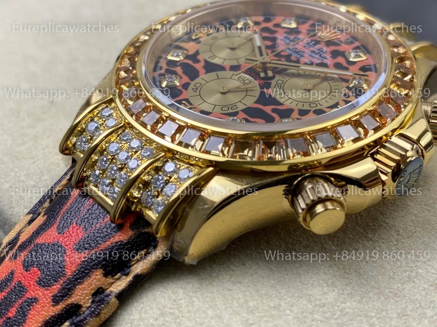 Manufacture PPM - Rolex Daytona 116598SACO Cadran Léopard Mouvement 4130
