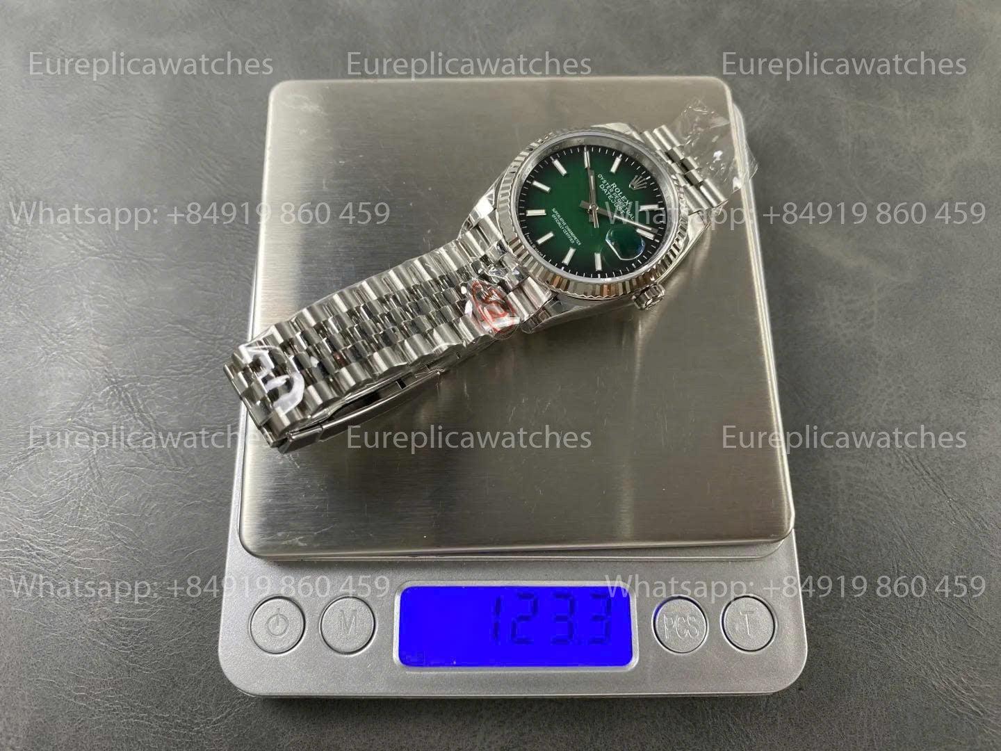 VS Factory - Rolex DateJust 36 SS 126234 VSF V2 Cadran Vert Dégradé sur Bracelet Jubilé