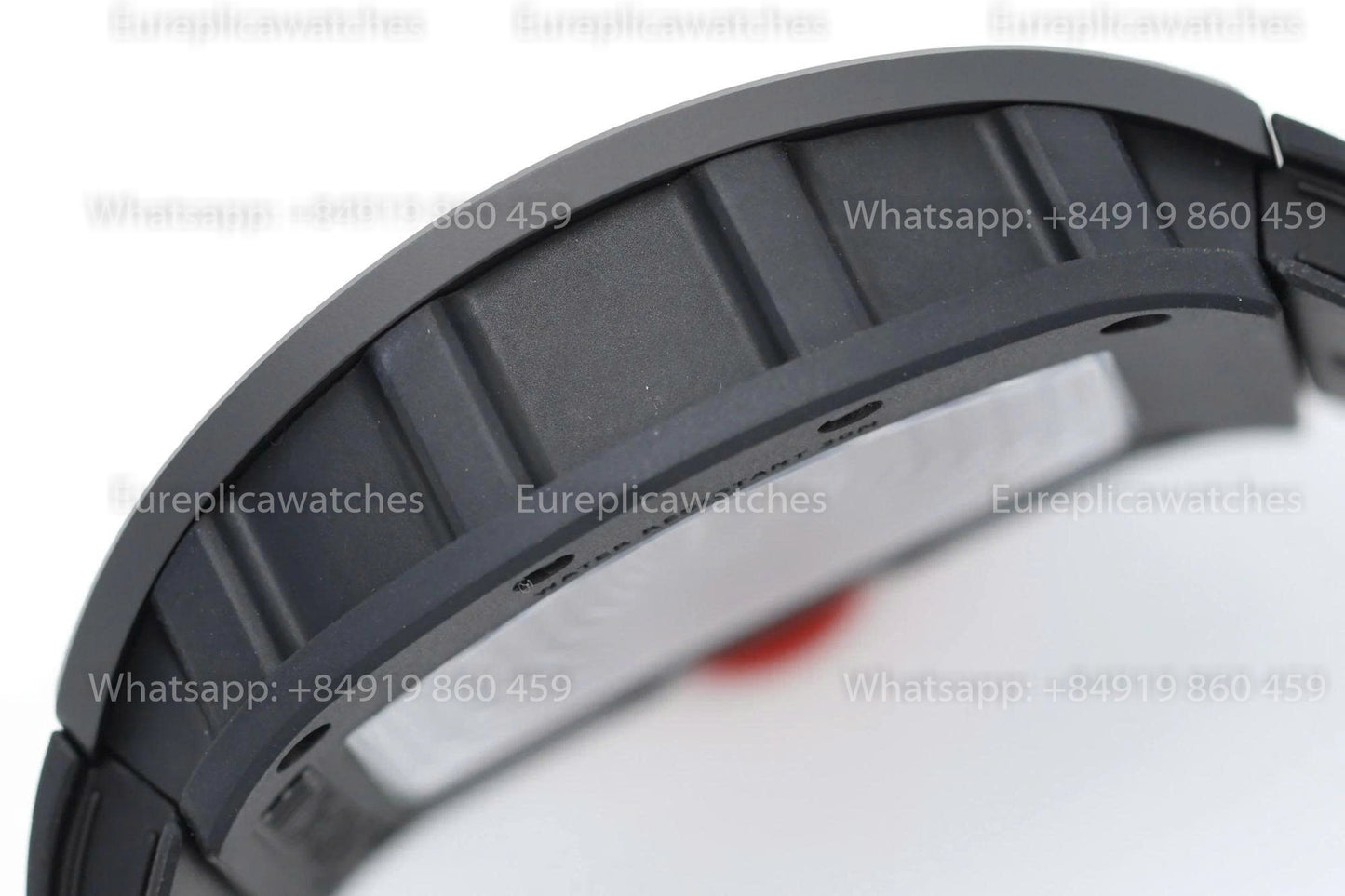 ZF Factory - RICHARD MILLE RM055 NTPT V3 Boîtier en céramique noire Couronne rouge