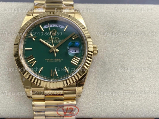 VSF Factory - Rolex Day Date 40 M228238 Green Dial Yellow Gold VS Factory V2