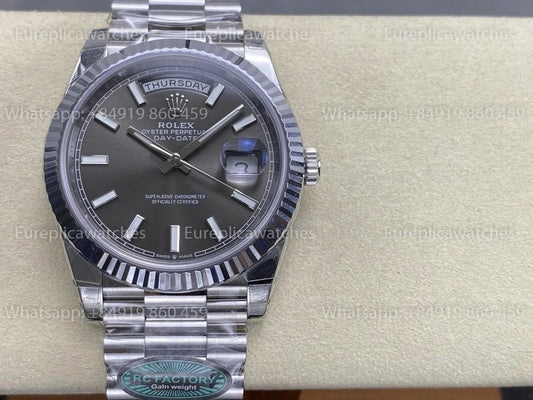 RC Factory - Rolex Day-Date 40mm White Gold Dark Rhodium 228239-0002 RCF