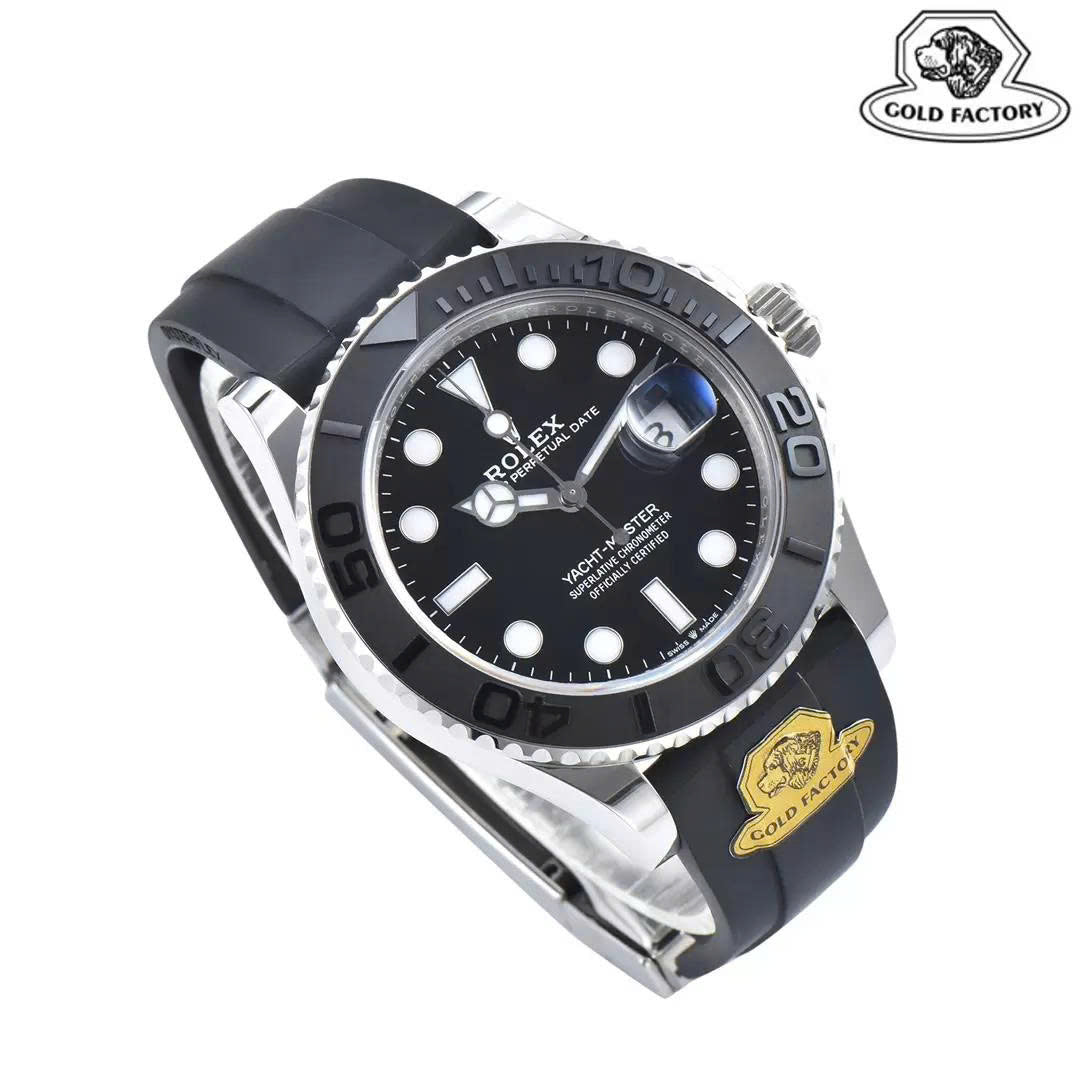 Gold Factory - Rolex Yacht Master M226659-0004 Black Dial Rubber Strap