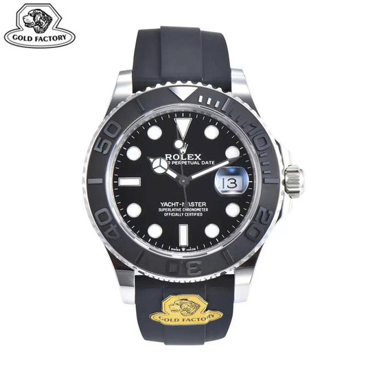 Gold Factory - Rolex Yacht Master M226659-0004 Black Dial Rubber Strap