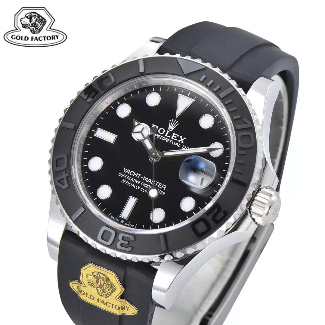 Gold Factory - Rolex Yacht Master M226659-0004 Black Dial Rubber Strap